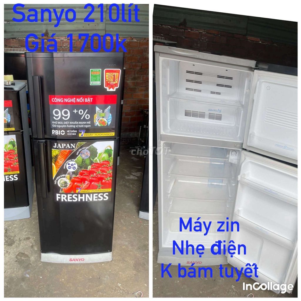 Tủ lạnh Sanyo 210 lít Đen. Mua bán Tủ lạnh tại Thành phố Thủ Đức Tp Hồ Chí Minh được đăng bởi Quốc hình 1