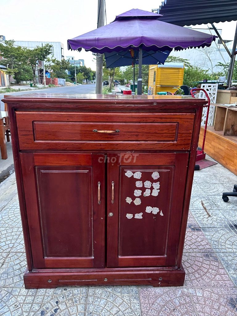 Tủ giày gỗ 2 cánh Nâu đỏ 65x50x112. Mua bán Tủ, kệ gia đình tại Quận Ngũ Hành Sơn Đà Nẵng được đăng bởi Đồ Cũ TTpro hình 1