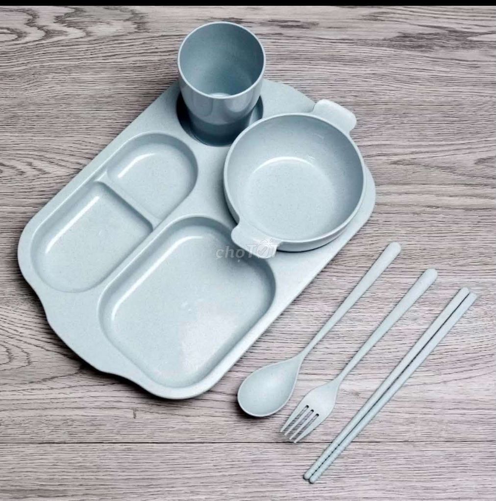 Khay ăn dặm Nhựa lúa mạch. Mua bán Mẹ và bé tại Huyện Bình Chánh Tp Hồ Chí Minh được đăng bởi Chanh Minh hình 1