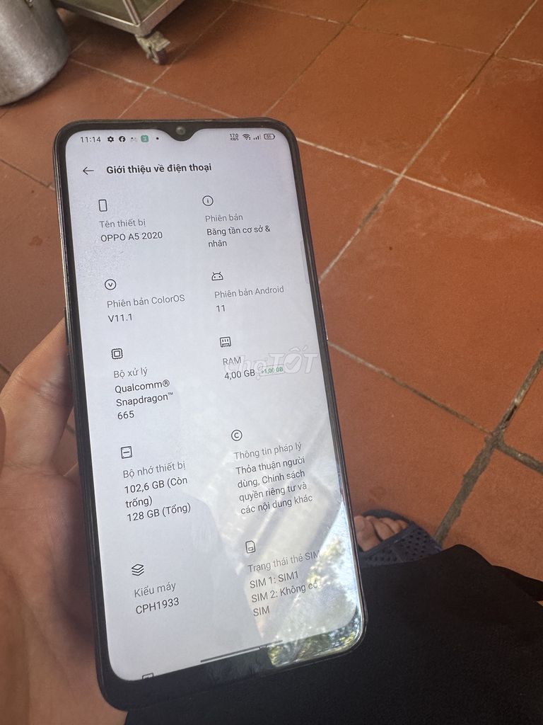 OPPO A5 2020 4GB 128GB Đen. Mua bán Điện thoại tại Quận Bắc Từ Liêm Hà Nội được đăng bởi linh tran hình 1