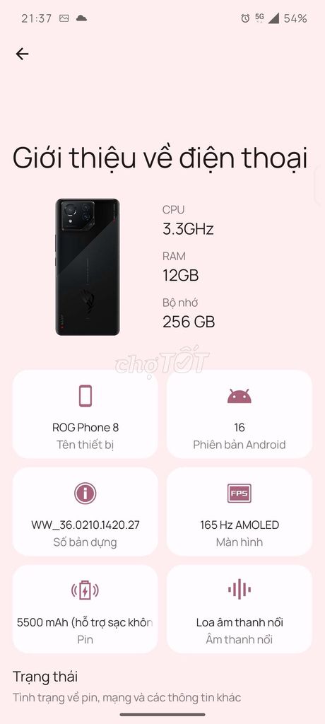 Asus ROG Phone 8 12GB/256GB. Mua bán Điện thoại tại Huyện Quế Võ Bắc Ninh được đăng bởi hoàng nam hình 1