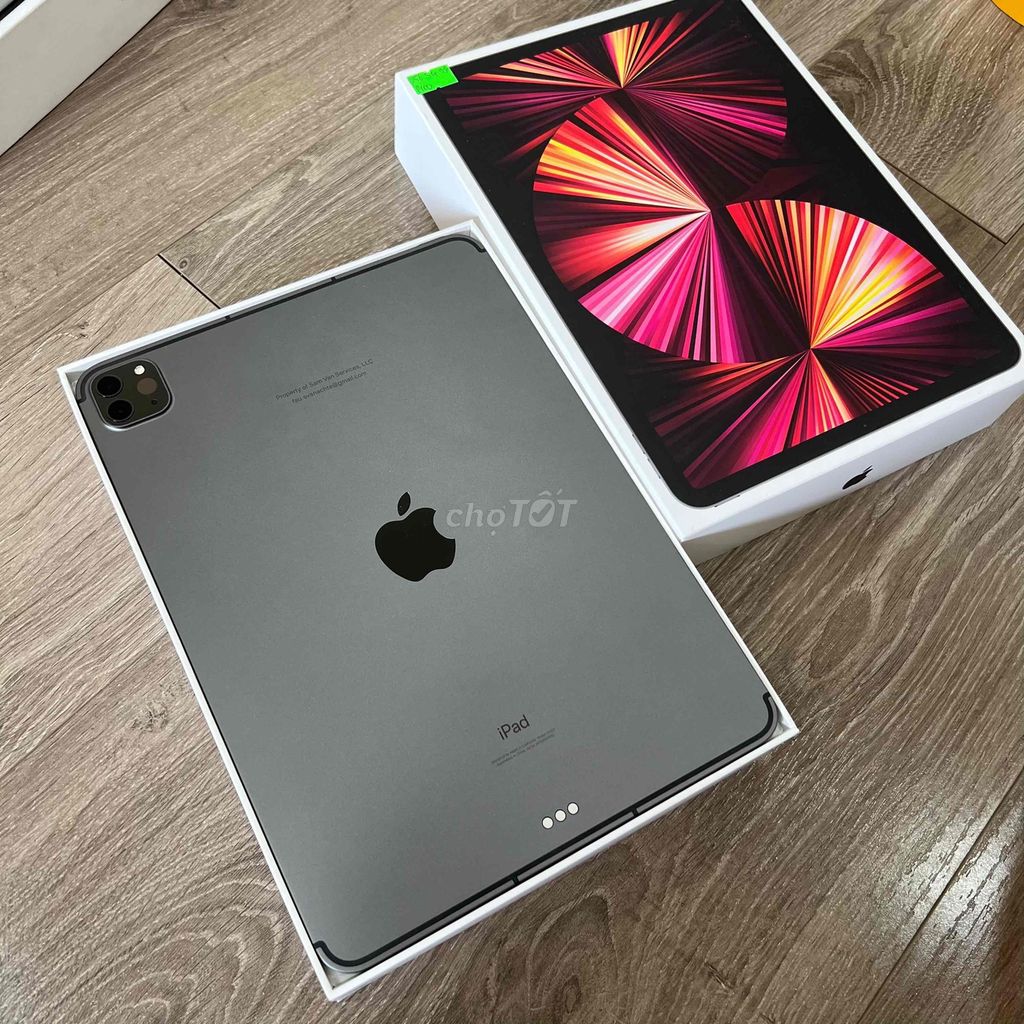 iPad Pro 11" M1 256G 5G Grey 99.99% Fulbox Pin 100