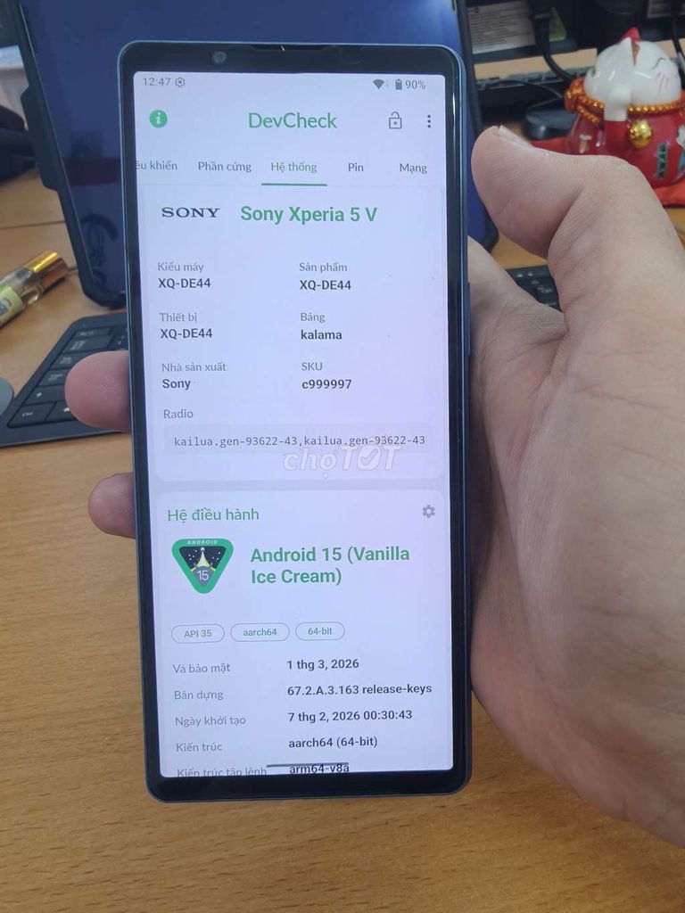 Sony Xperia 5 Mark 5 128GB Xanh Android 15. Mua bán Điện thoại tại Quận Phú Nhuận Tp Hồ Chí Minh được đăng bởi Vinh hình 1