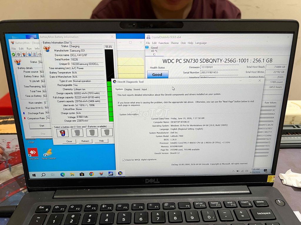 Dell Latitude 7400 i7-8th Gen 8GB/256GB SSD Đen. Mua bán Laptop tại Quận Đống Đa Hà Nội được đăng bởi Nam hình 1