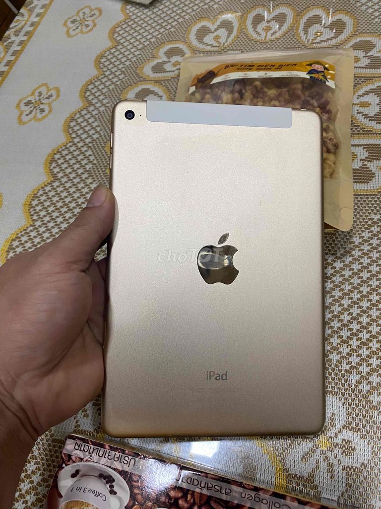 Apple iPad Mini 4 Vàng Đã qua sử dụng. Mua bán Máy tính bảng tại Quận Cẩm Lệ Đà Nẵng được đăng bởi Vanhein hình 1