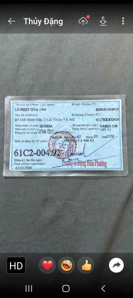 can ban. Mua bán Xe máy tại Thành phố Thuận An Bình Dương được đăng bởi Huong hình 1