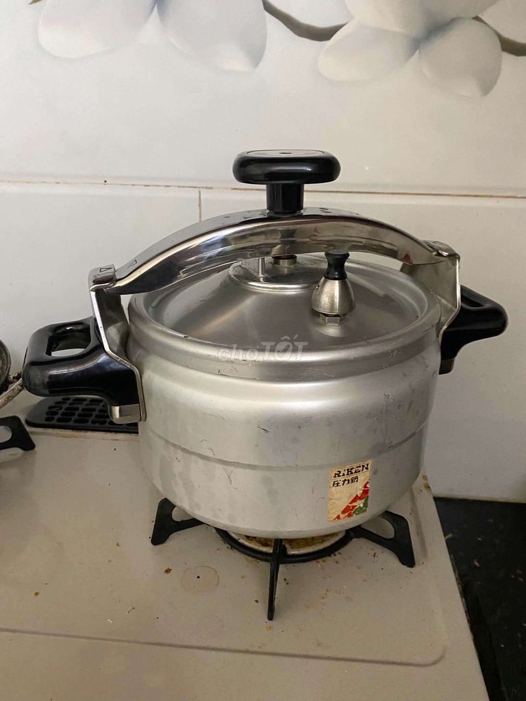 Nồi áp suất Riken Nhật Bản 4.5 lít Bạc. Mua bán Bếp, lò, đồ điện nhà bếp tại Thành phố Thái Nguyên Thái Nguyên được đăng bởi Dinh Mong Dung hình 1