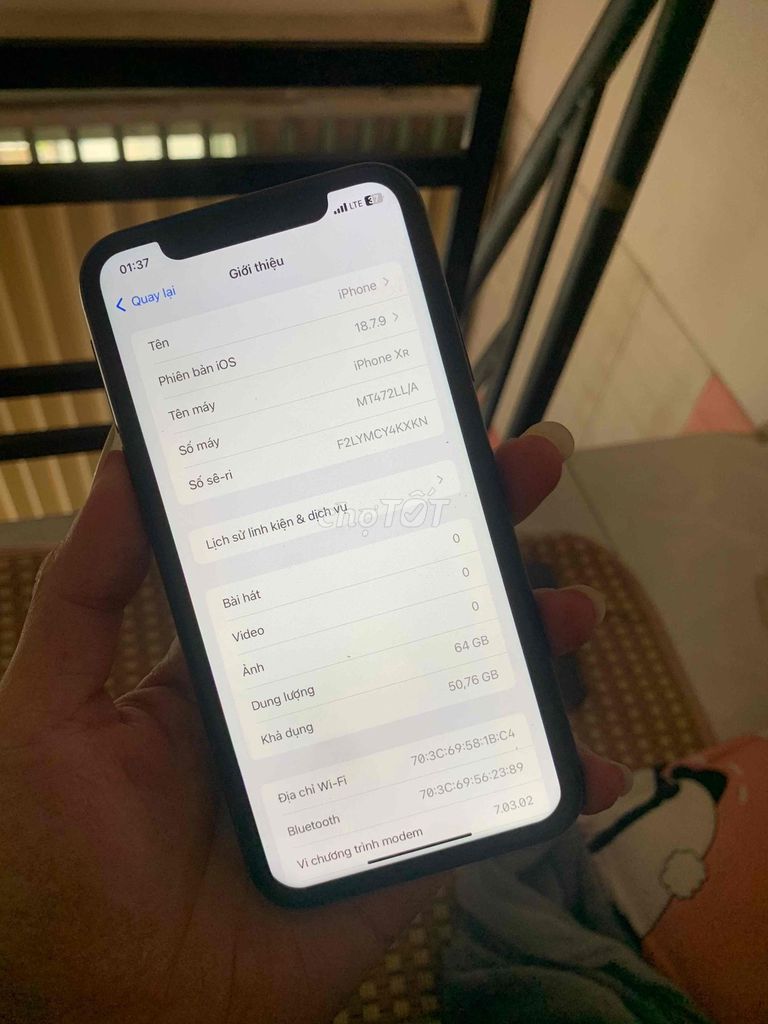 Apple iPhone XR 64GB Đen. Mua bán Điện thoại tại Quận Ninh Kiều Cần Thơ được đăng bởi Gọi Số Trên Ảnh hình 1