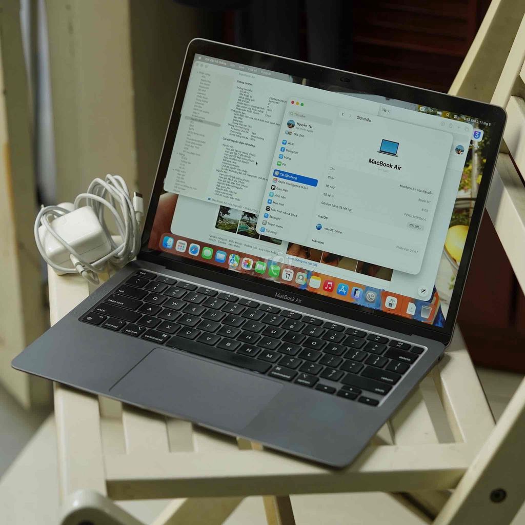 Apple Macbook Air 13inch M1 8GB/256GB có sạc zin. Mua bán Laptop tại Quận 12 Tp Hồ Chí Minh được đăng bởi Nguyễn Tài hình 1