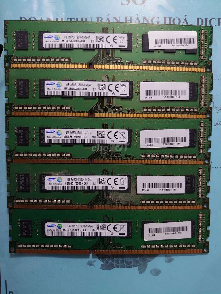 RAM Samsung DDR3 4GB 1600MHz. Mua bán Linh kiện (RAM, Card...) tại Quận Bình Thạnh Tp Hồ Chí Minh được đăng bởi SG TECHHAVEN hình 1