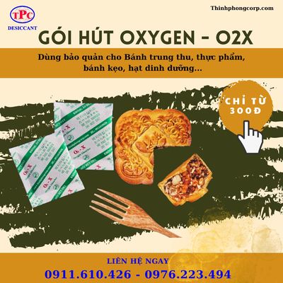 gói hút oxygen - sử dụng cho bánh trung thu