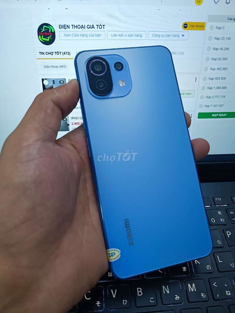 Xiaomi 11 Lite 5G NE 8GB.128GB SNAP 778G FULL CN. Mua bán Điện thoại tại Quận Bình Thạnh Tp Hồ Chí Minh được đăng bởi Dân Mobile hình 1