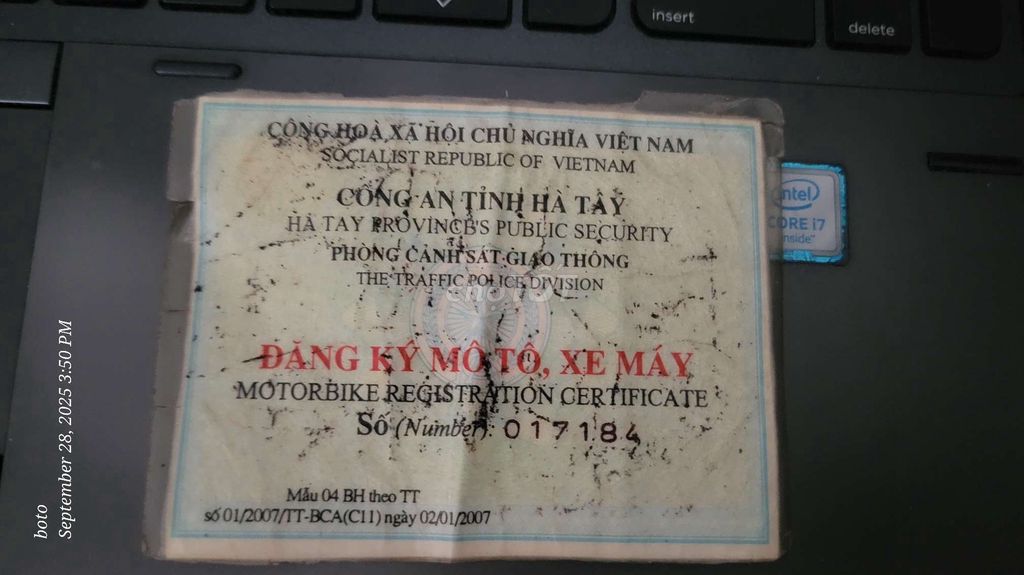 Xe máy giá rẻ, Wave liên doanh, có đăng ký xe. Mua bán Xe máy tại Quận Hoàng Mai Hà Nội được đăng bởi Nguyễn Quốc Vệ hình 2