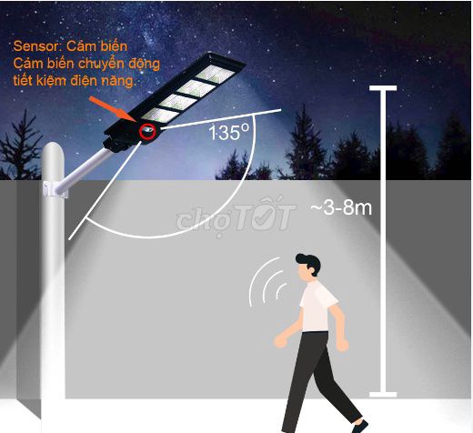 Đèn đường năng lượng mặt trời 300W IP67. Mua bán Đèn tại Quận Tân Phú Tp Hồ Chí Minh được đăng bởi ĐẠI LÝ CAMERA QUAN SÁT hình 1