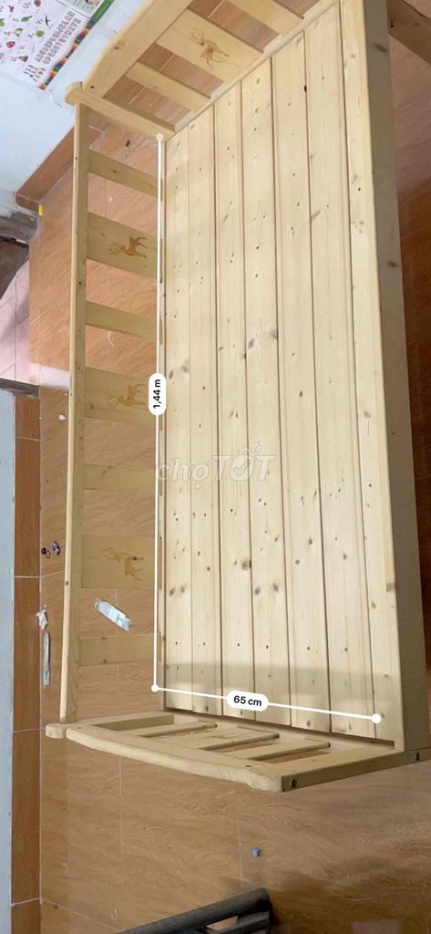 Giường ghép gỗ thông 1.44m x 65cm. Mua bán Giường, chăn ga gối nệm tại Quận Hà Đông Hà Nội được đăng bởi Trần Lam hình 1