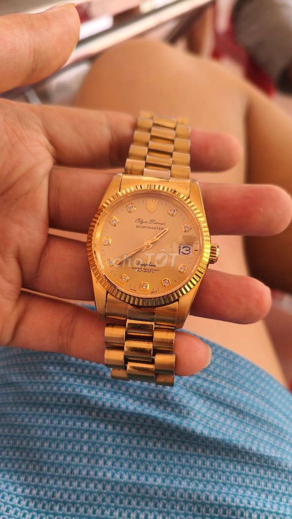 Đồng hồ Olym Pianus Sportmaster Nam Vàng. Mua bán Đồng hồ tại Huyện Hưng Hà Thái Bình được đăng bởi Trần Văn Nam hình 1