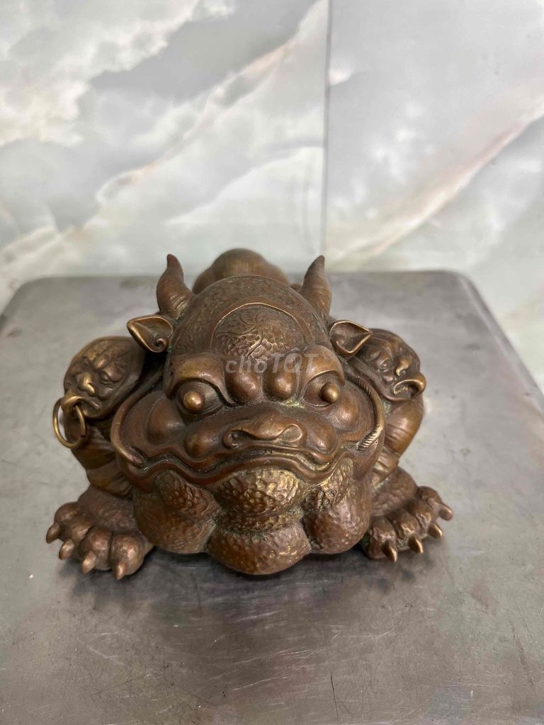 Tượng thiềm từ phong thủy bằng đồng đúc. Mua bán Đồ sưu tầm, đồ cổ tại Quận Phú Nhuận Tp Hồ Chí Minh được đăng bởi Khanh ly hình 1