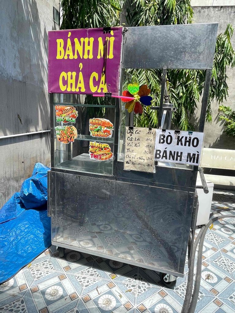 Xe bánh mì chả cá Inox Kèm ống ép chả. Mua bán Đồ chuyên dụng, Giống nuôi trồng tại Huyện Bình Chánh Tp Hồ Chí Minh được đăng bởi Ti hình 1