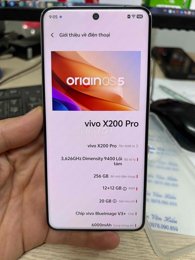 Vivo X200 Pro 256GB Bạc. Mua bán Điện thoại tại Quận Hai Bà Trưng Hà Nội được đăng bởi Quốc Bảo hình 1