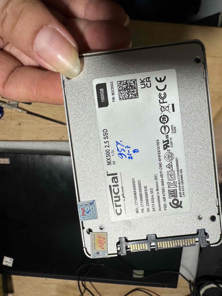 Ổ cứng SSD Crucial MX500 1TB 2.5 inch. Mua bán Linh kiện (RAM, Card...) tại Quận Hoàng Mai Hà Nội được đăng bởi Phan xuân Hồng hình 1