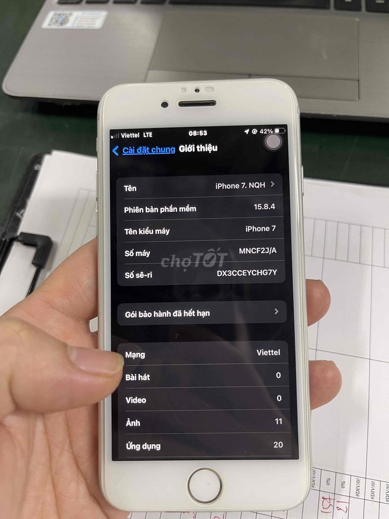 Apple iPhone 7 Bạc. Mua bán Điện thoại tại Huyện Tiên Du Bắc Ninh được đăng bởi Nguyễn Duy hình 1