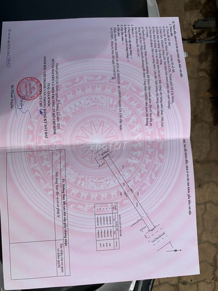 Cần bán đất chính chủ 2 Mặt Tiền 240m2 Đỗ Đăng Tuyển Củ Chi