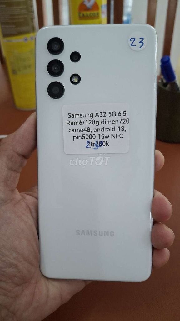 Samsung A32 5G 128GB Trắng. Mua bán Điện thoại tại Thành phố Thủ Dầu Một Bình Dương được đăng bởi TTMobileBD hình 1