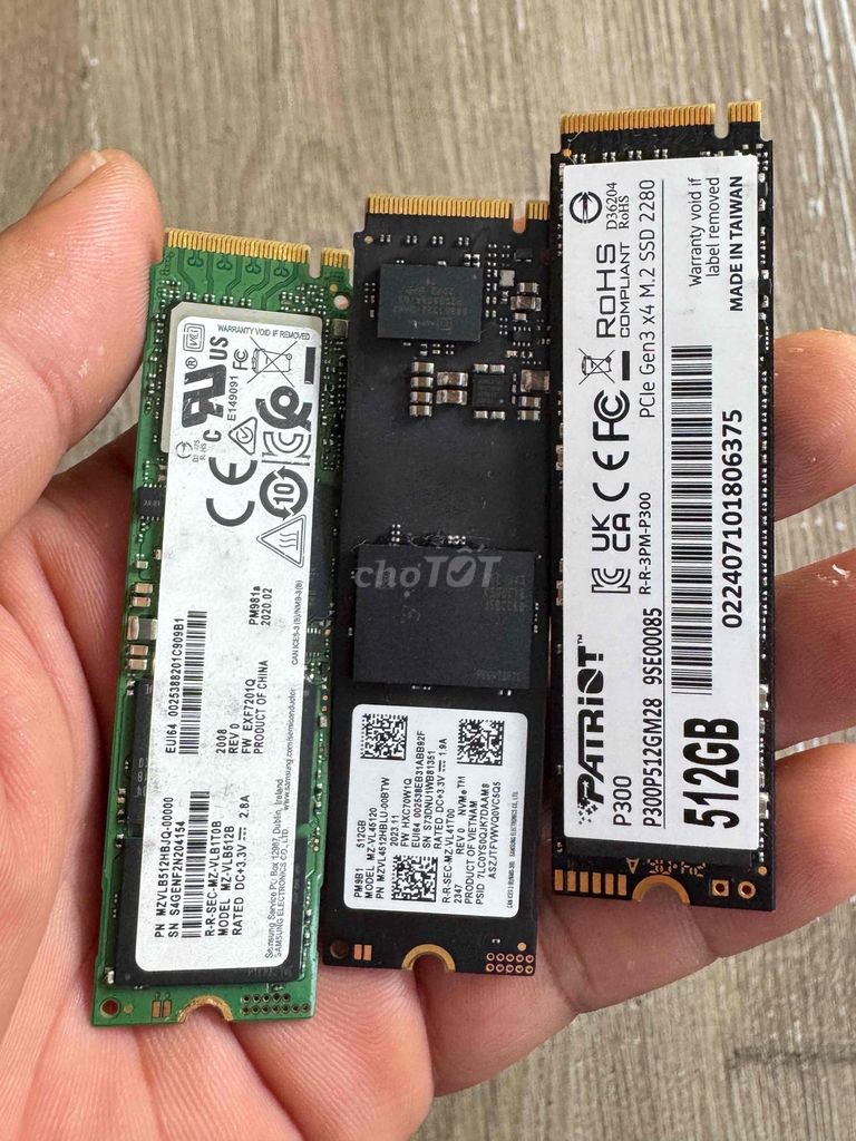 Ổ cứng SSD Samsung MZVLB512HBJQ-00000 512GB 99%. Mua bán Linh kiện (RAM, Card...) tại Thành phố Nha Trang Khánh Hòa được đăng bởi Nguyễn Duy Lâm hình 1