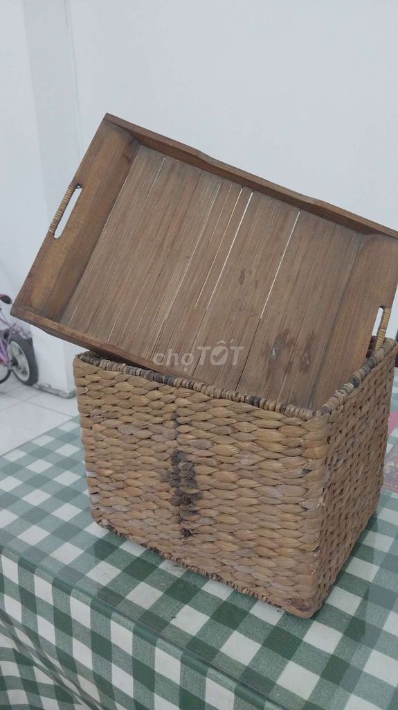 Giỏ lục bình tre Nâu. Mua bán Nội thất, đồ gia dụng khác tại Quận 3 Tp Hồ Chí Minh được đăng bởi Thu hình 1