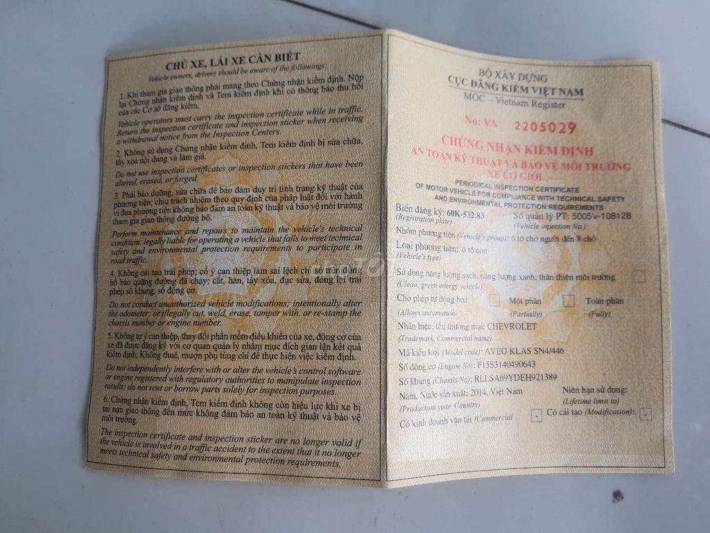 2014 LTZ 1.5 AT - 130000 km. Mua bán Ô tô tại Huyện Trảng Bom Đồng Nai được đăng bởi khiem .Ai coi hàng Bấm vào hình ảnh này hình 19