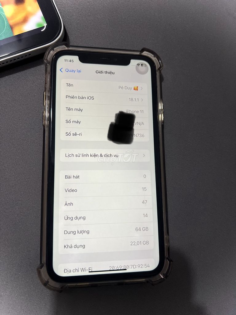 Apple iPhone 11 64GB Trắng. Mua bán Điện thoại tại Huyện Củ Chi Tp Hồ Chí Minh được đăng bởi Đạt hình 1