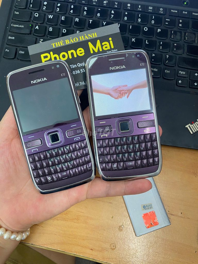 NOKIA E72  ĐÃ QUA SỬ DỤNG PIN ZIN. Mua bán Điện thoại tại Quận Tân Phú Tp Hồ Chí Minh được đăng bởi Phone Mai  hình 1