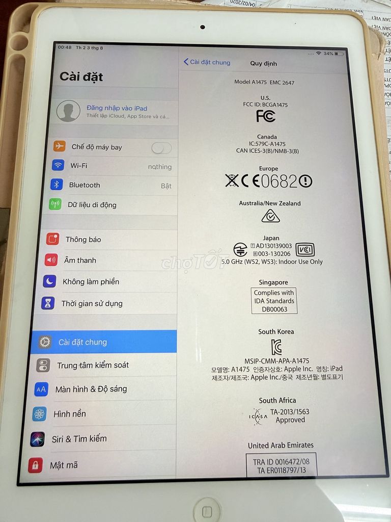 Apple iPad Air 32GB hàng zin. Mua bán Máy tính bảng tại Quận 1 Tp Hồ Chí Minh được đăng bởi thinh van hình 1