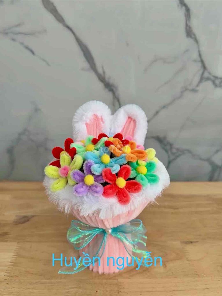 Bó hoa tai thỏ kẽm nhung. Mua bán Cây cảnh, đồ trang trí tại Quận 5 Tp Hồ Chí Minh được đăng bởi Nguyễn Thị Thu Huyền hình 1