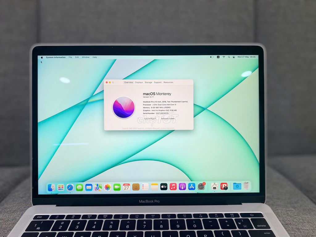 Macbook Pro 13inch 2016 Core i5 Ram 8Gb SSD 256Gb. Mua bán Laptop tại Quận 10 Tp Hồ Chí Minh được đăng bởi Lapvn hình 1