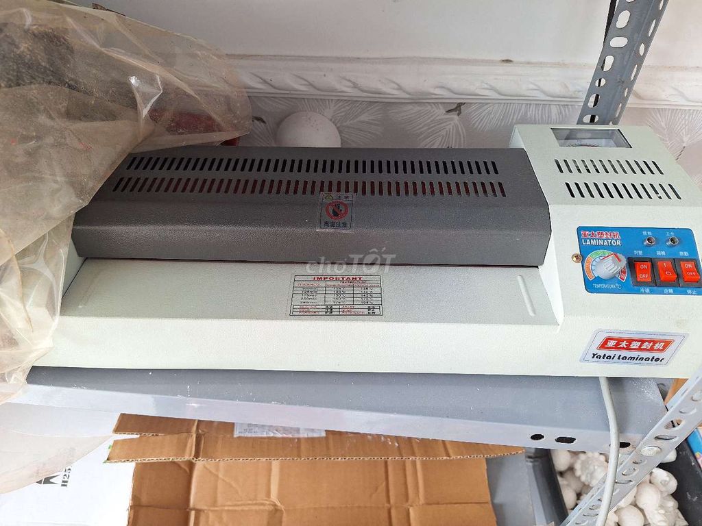 Máy ép plastic Yatai Trắng xám nhỏ gọn. Mua bán Đồ dùng văn phòng tại Thị xã Bến Cát Bình Dương được đăng bởi Bùi Hạnh hình 1
