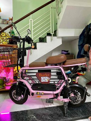 Xe đạp điện Burke màu Hồng. Mua bán Xe điện tại Quận 4 Tp Hồ Chí Minh được đăng bởi Nguyễn Anh Duy