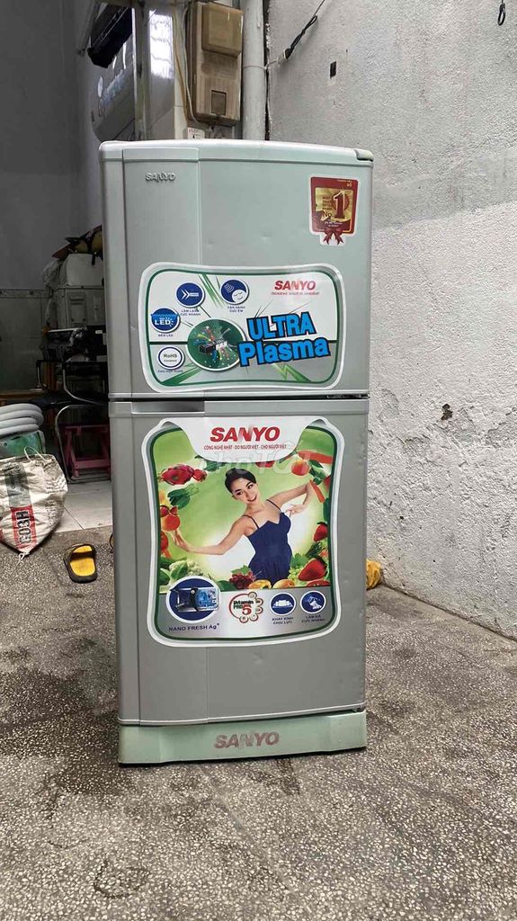 tủ lạnh sanyo 110l zin ko đóng tuyết bh 6 tháng