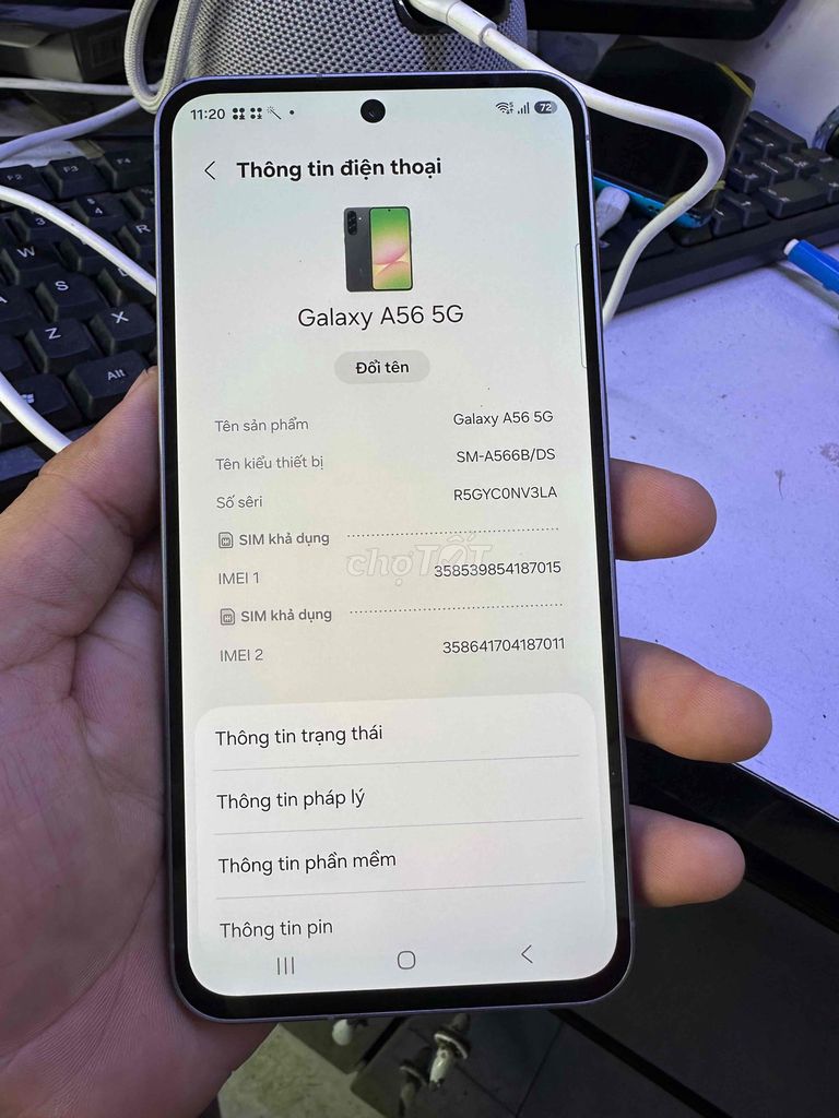 Samsung A56 5G 8GB 256GB Đen Like New. Mua bán Điện thoại tại Quận Bình Tân Tp Hồ Chí Minh được đăng bởi Nguyễn Sĩ Nhật Trung hình 1