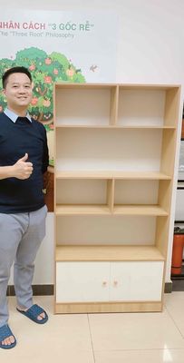 Kệ sách kín lưng 80x160x24 Hỗ trợ lắp. Mua bán Tủ, kệ gia đình tại Huyện Thanh Trì Hà Nội được đăng bởi MAI TRANG STORE