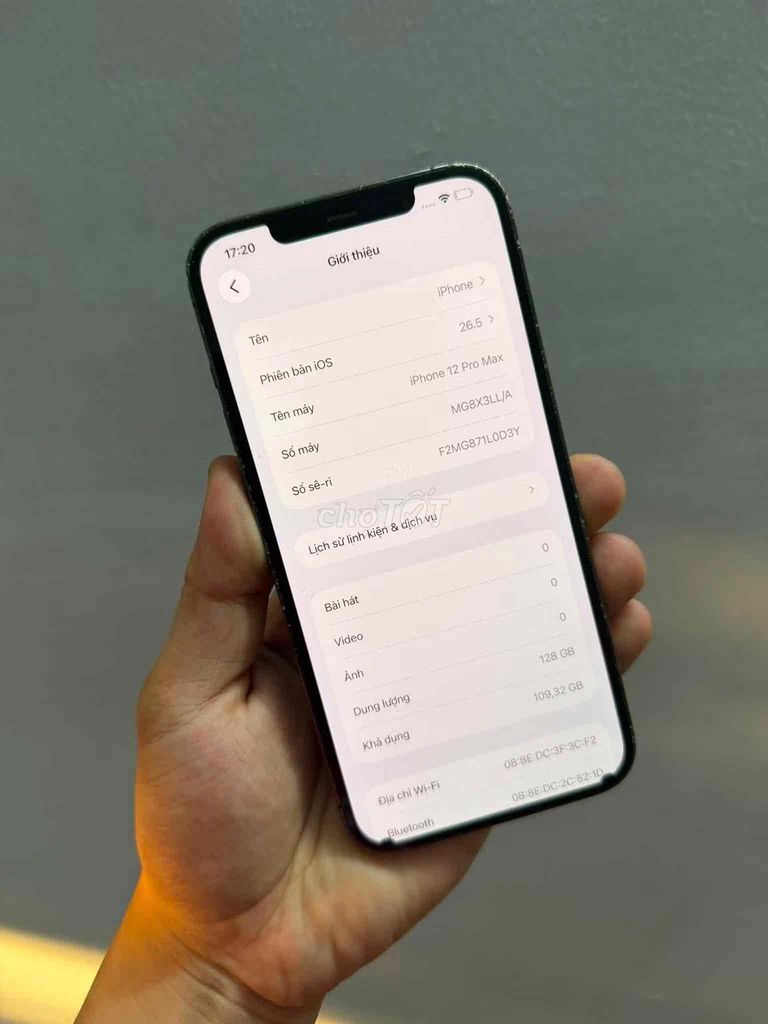 Apple iPhone 12 Pro Max 128GB Màn zin bể lưng. Mua bán Điện thoại tại Quận 8 Tp Hồ Chí Minh được đăng bởi Sang Máy Cỏ hình 1