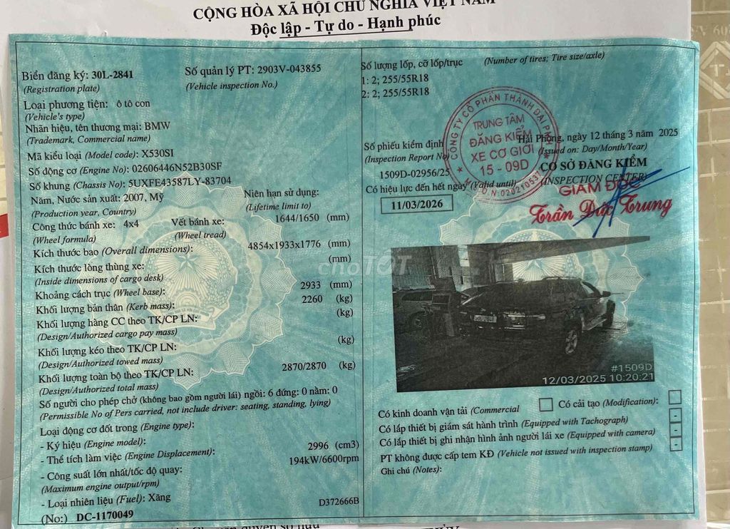 BMW X5 3.0 2007 Đen. Mua bán Ô tô tại Thành phố Thủ Đức Tp Hồ Chí Minh được đăng bởi Quoc PT hình 8