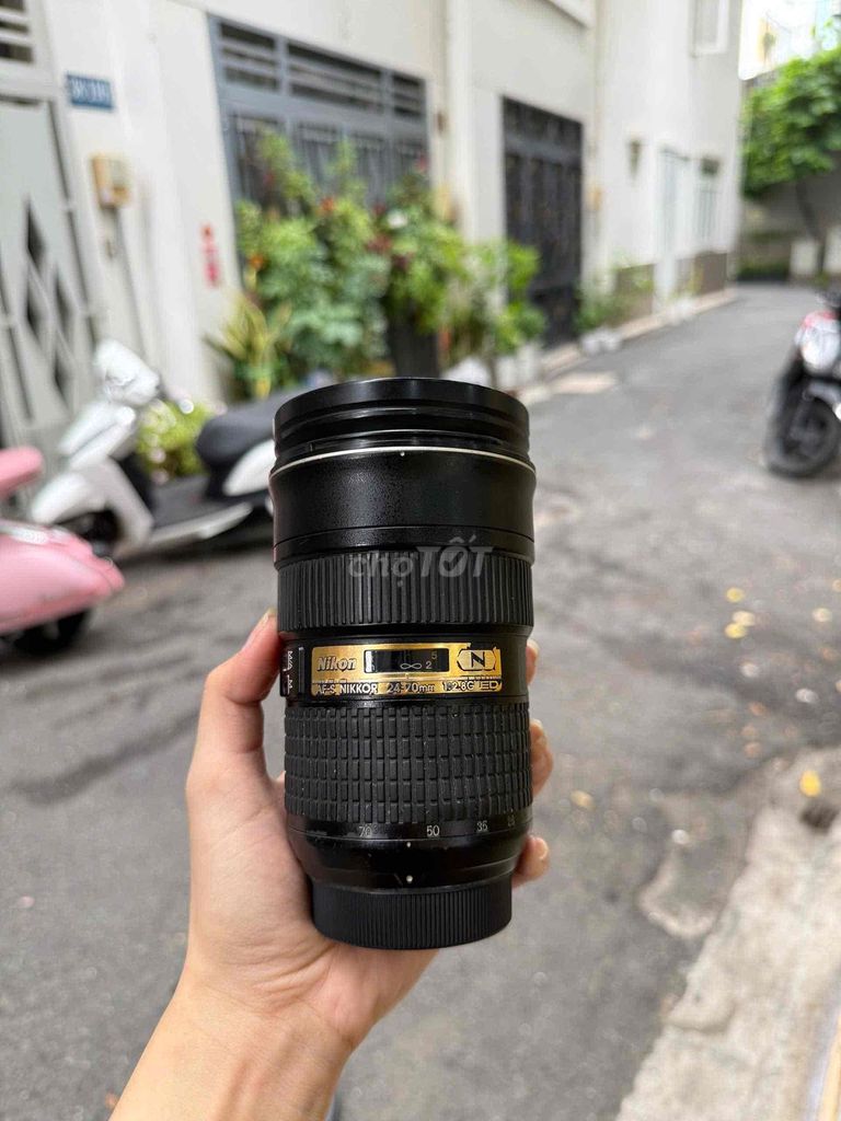 Ống kính Nikon AF-S NIKKOR 24-70mm. Mua bán Máy ảnh, Máy quay tại Quận Phú Nhuận Tp Hồ Chí Minh được đăng bởi Khánh máy ảnh top 1 hình 1