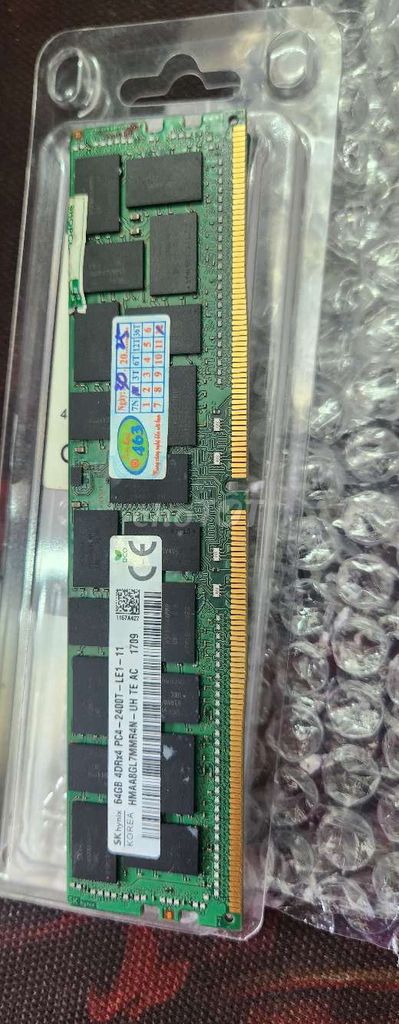 RAM SK Hynix 64GB ECC PC4-2400T. Mua bán Linh kiện (RAM, Card...) tại Thành phố Sóc Trăng Sóc Trăng được đăng bởi CTY TNHH Tin học 463 hình 1