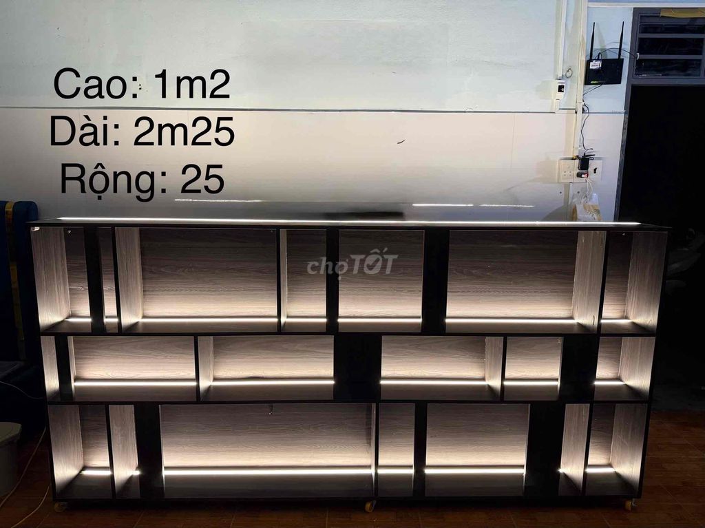 Kệ sách Gỗ cường an Lõi xanh 1m2x2m25x25cm cũ. Mua bán Tủ, kệ gia đình tại Thành phố Buôn Ma Thuột Đắk Lắk được đăng bởi Do Kien hình 1