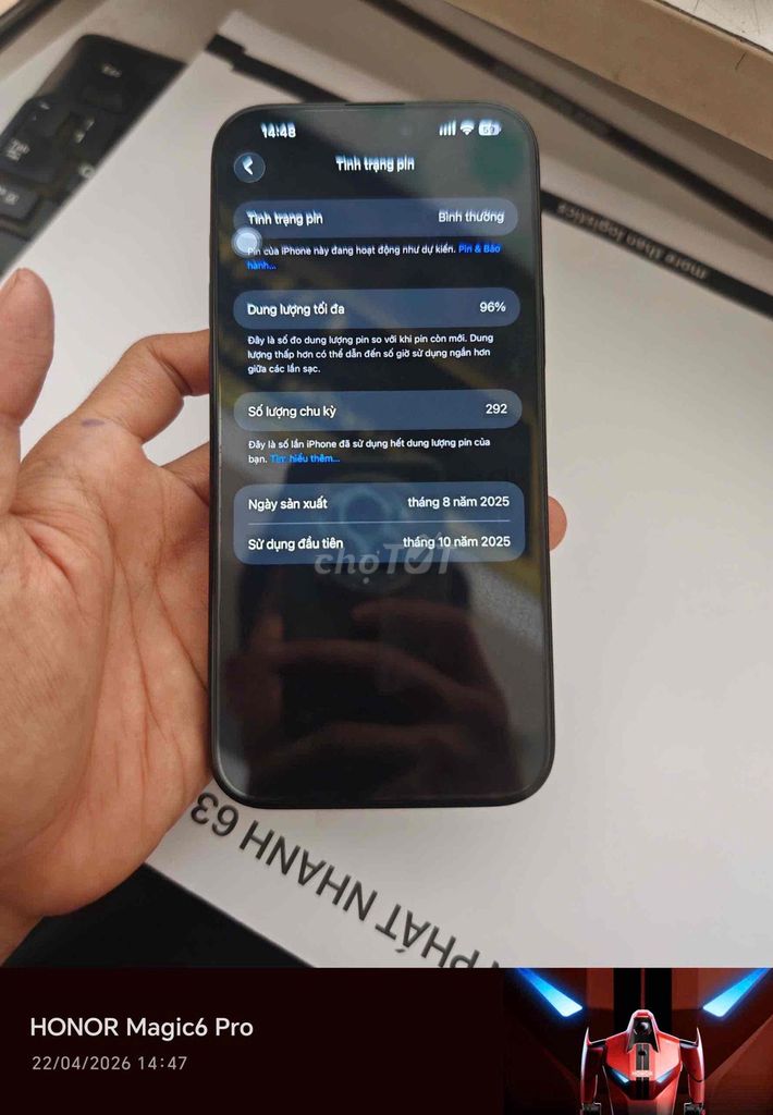 iPhone 16 Pro Max 256GB Đen - Còn Bảo Hành. Mua bán Điện thoại tại Thành phố Thuận An Bình Dương được đăng bởi Thành hình 1