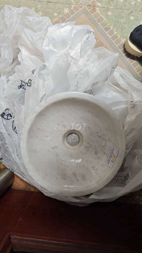 Chậu rửa mặt lavabo đá tự nhiên size 28 cm