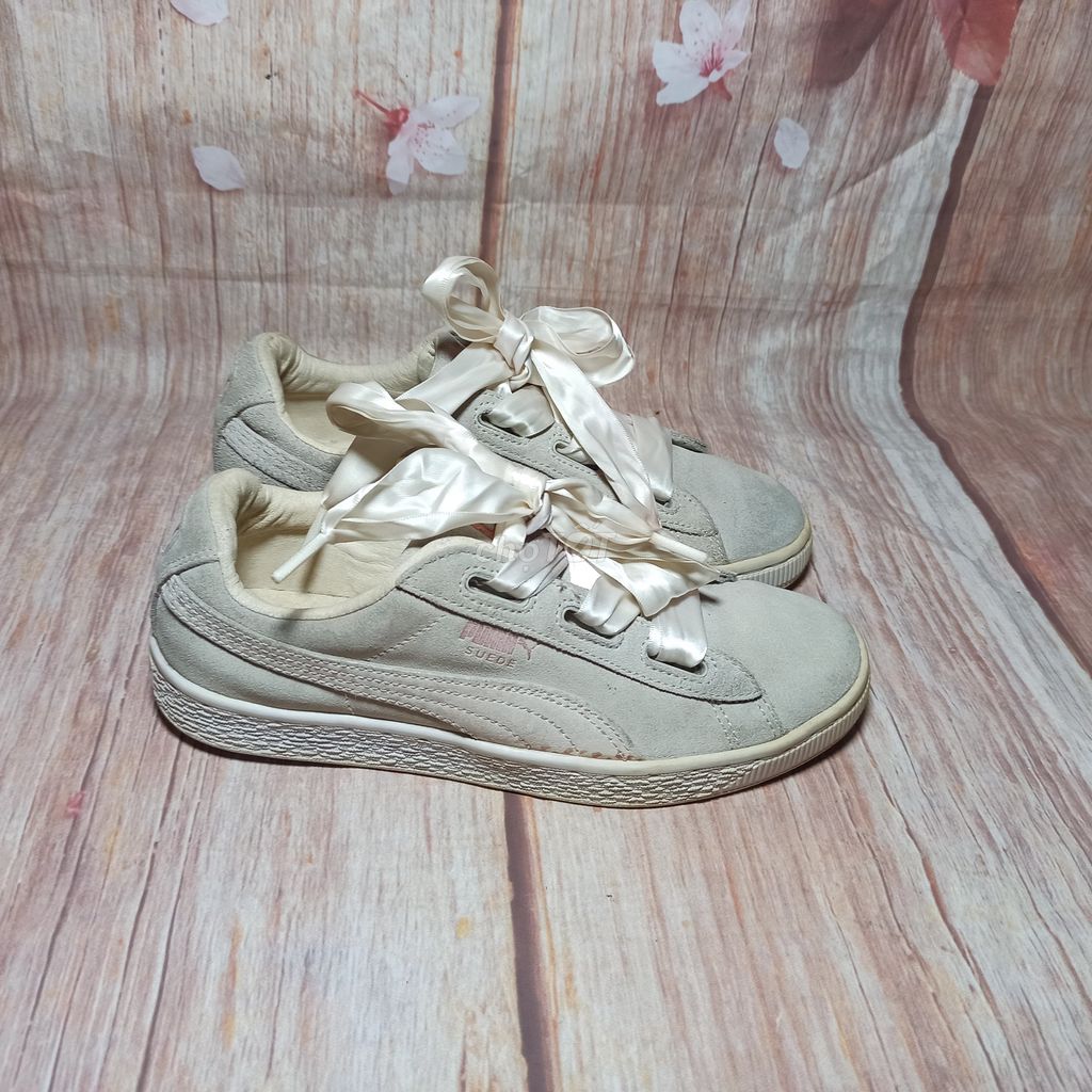 giày PUMA nữ da lộn chính hãng made in Indo sz37