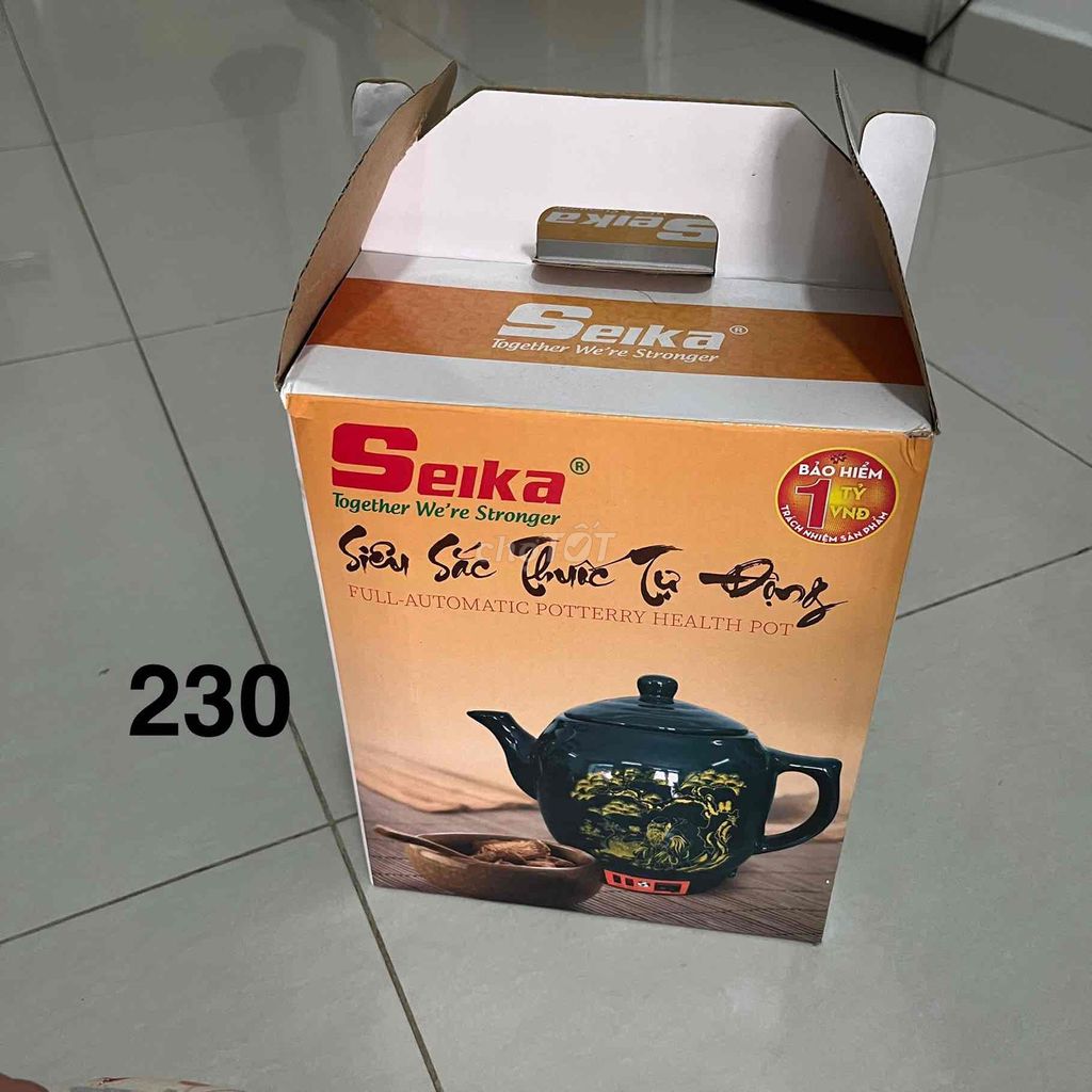 Ấm sắc thuốc Seika Gốm Xanh đậm. Mua bán Bếp, lò, đồ điện nhà bếp tại Quận 12 Tp Hồ Chí Minh được đăng bởi Dâu hình 1