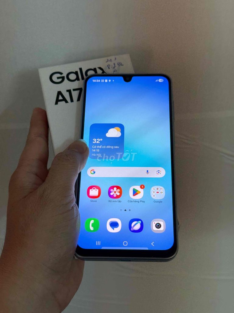 Samsung Galaxy A17 8GB/256GB Xanh. Mua bán Điện thoại tại Quận Cái Răng Cần Thơ được đăng bởi TÂM MOBILE hình 1